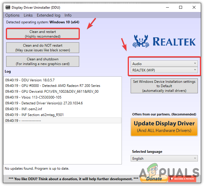 Removing Audio Driver