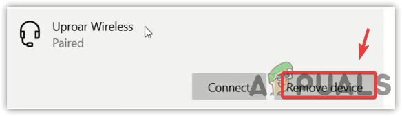 Removing Bluetooth Headset Device