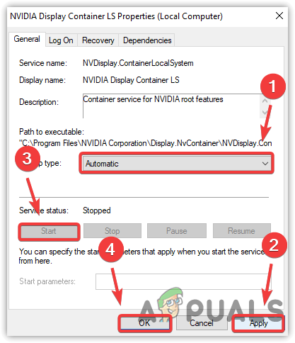 Restarting Nvidia Display Container LS service