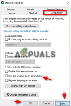 Run the program as an administrator