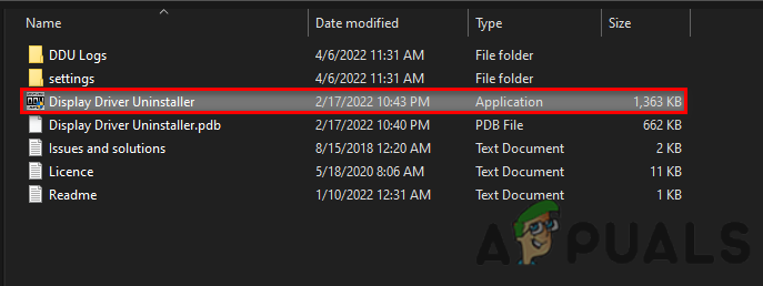 Running DDU Application