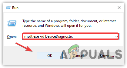 Running hardware troubleshooter