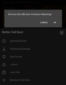 Tap on OK to confirm