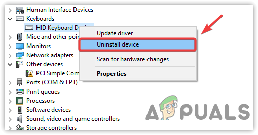 Uninstalling Keyboard Driver