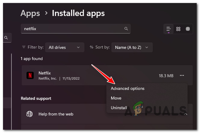 Access the Advanced Settings menu