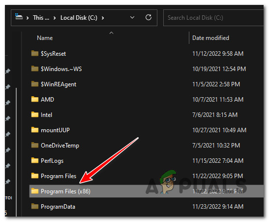 Access the Programs and Features menu