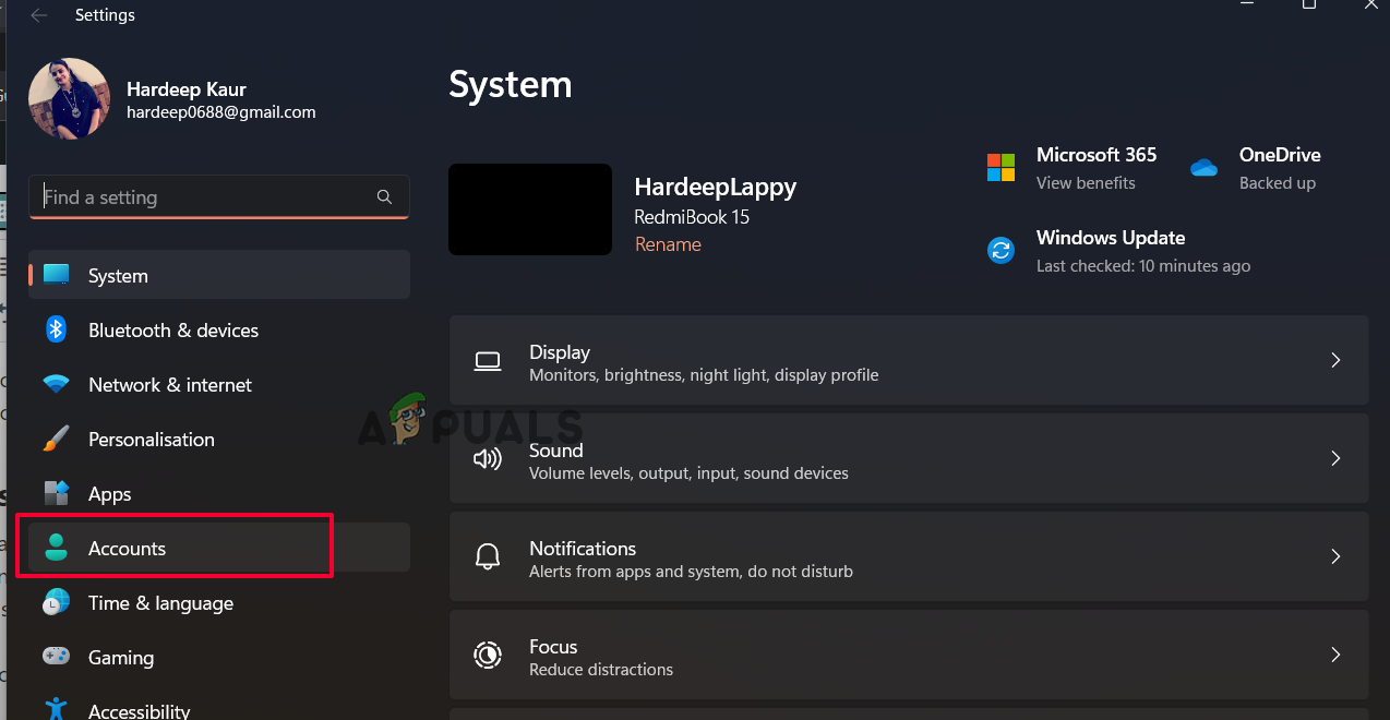 Sync settings not working