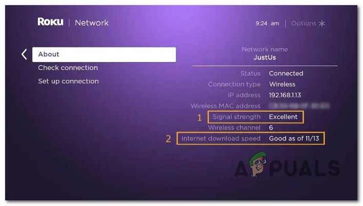 Checking the connection