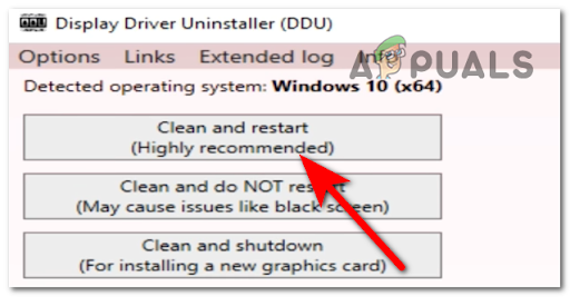 Clean and restart via DDU