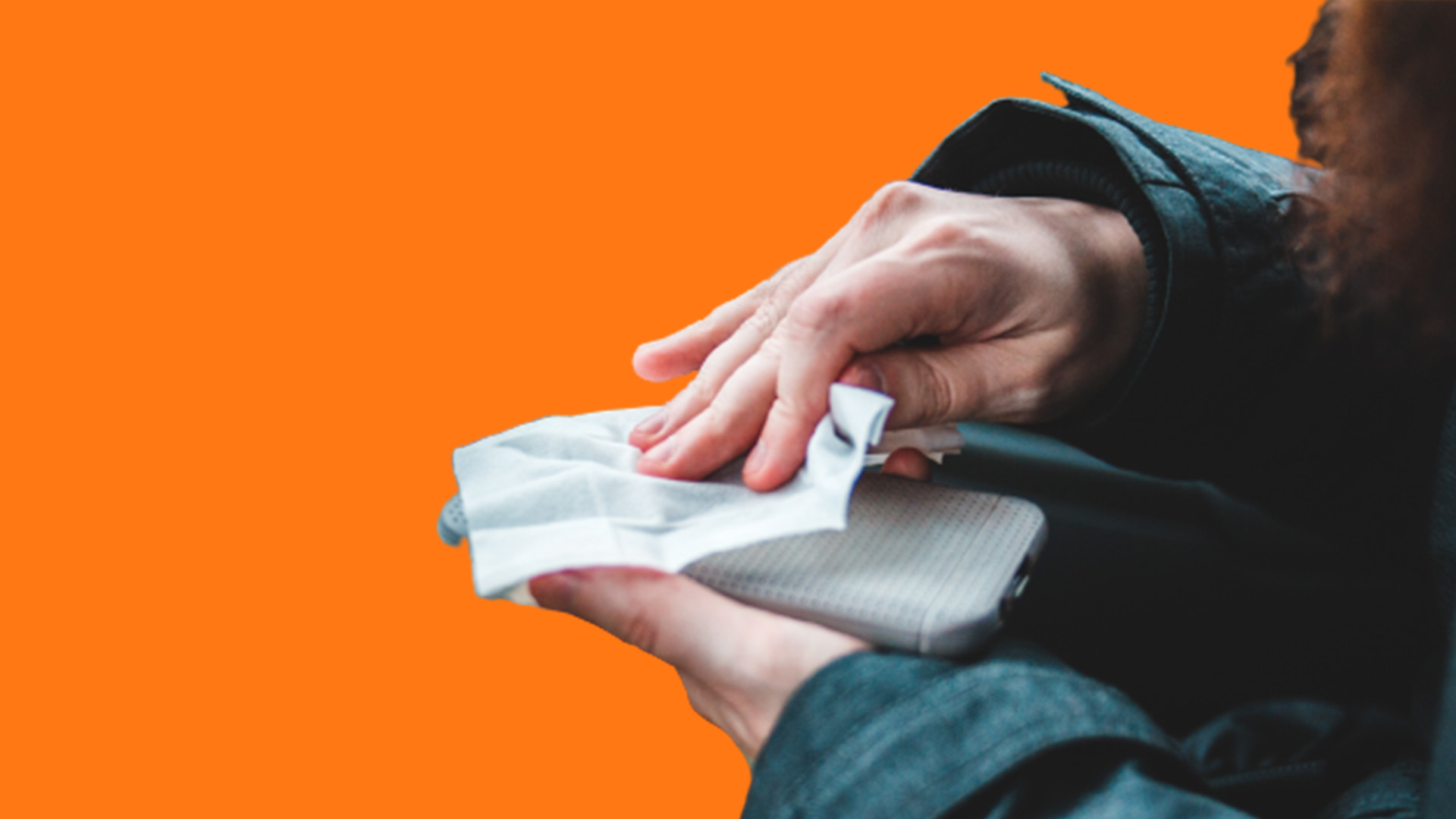 dry your wet iPhone with a piece of cloth or tissue