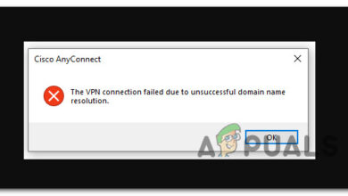 VPN Connection failed due to unsuccessful domain name resolution