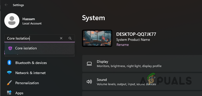 Searching for Core Isolation