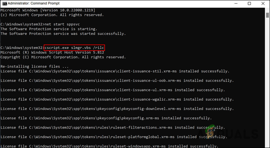 Execute the mentioned command