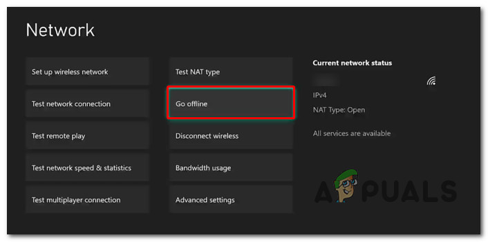 Go Offline on Xbox One / Xbox Series S/X