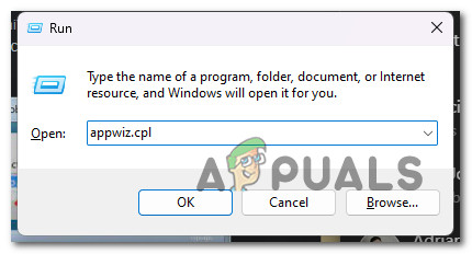 Open up the Programs and features menu