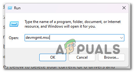 Open up Device Manager