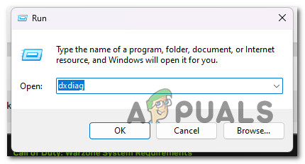 Open the DirectX Diagnostics tool