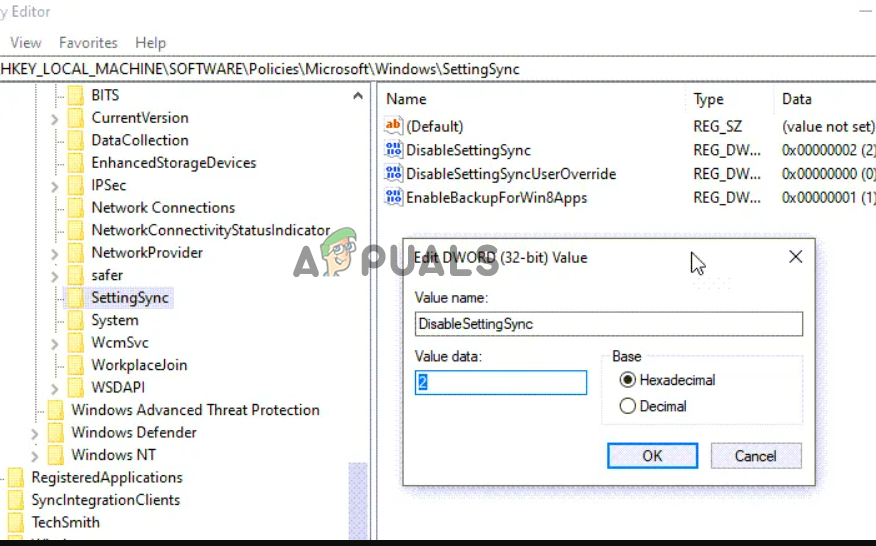 sync settings greyed out windows 11