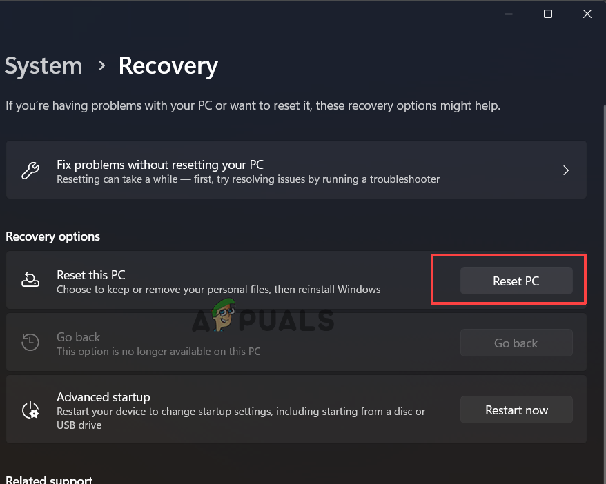Sync settings greyed out