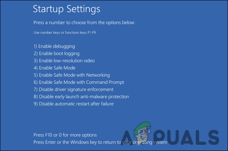 Choose a Safe Mode option