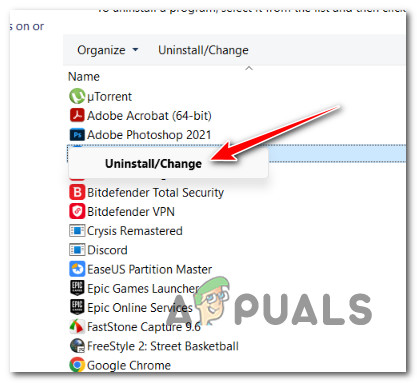 Uninstall the AnyConnect application
