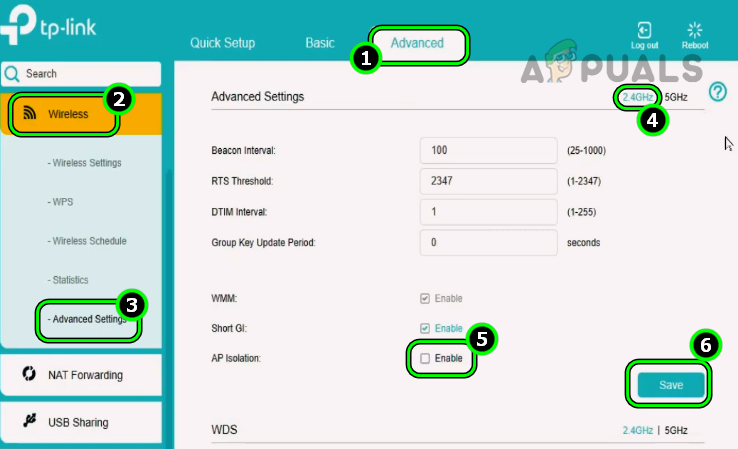 Disable AP Isolation on a TP-Link Router