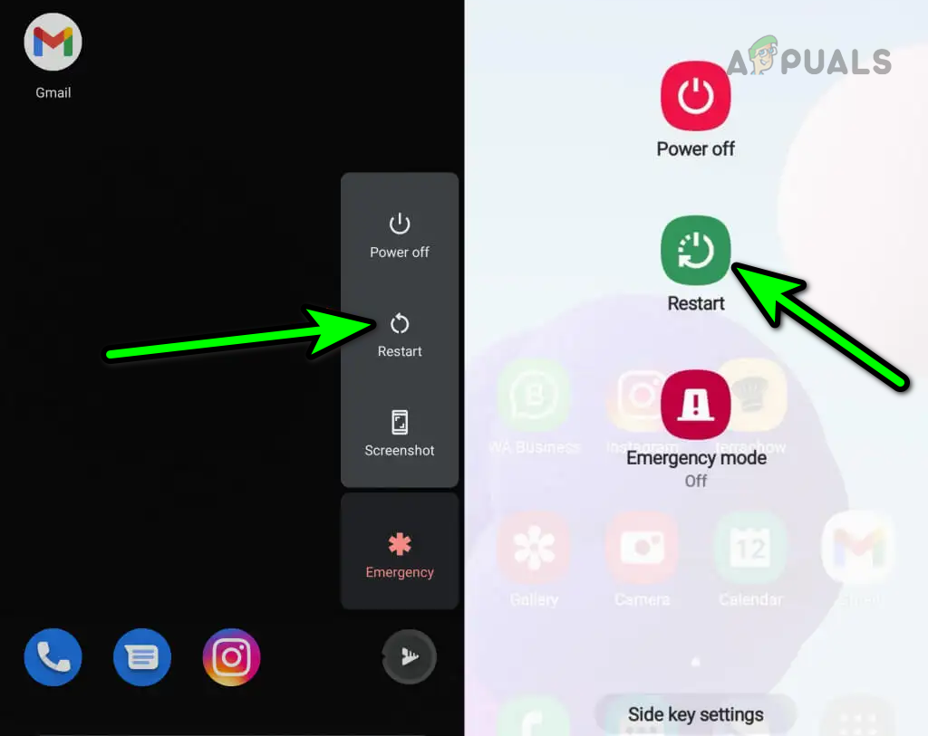 Restart the Android Phone