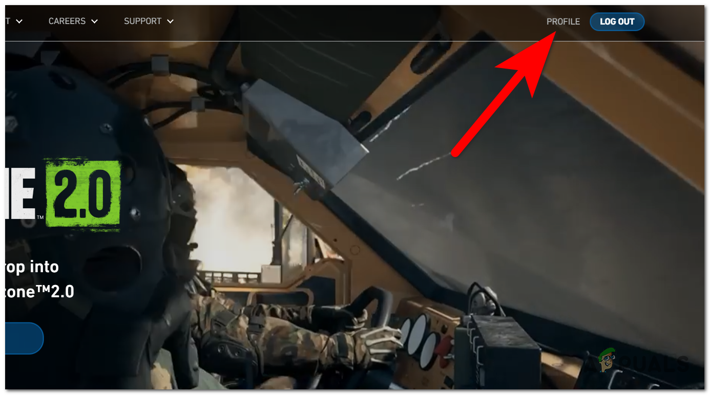 Accessing the Profile settings