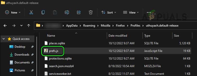 Delete the Prefs,js in the Default Firefox Profile Folder