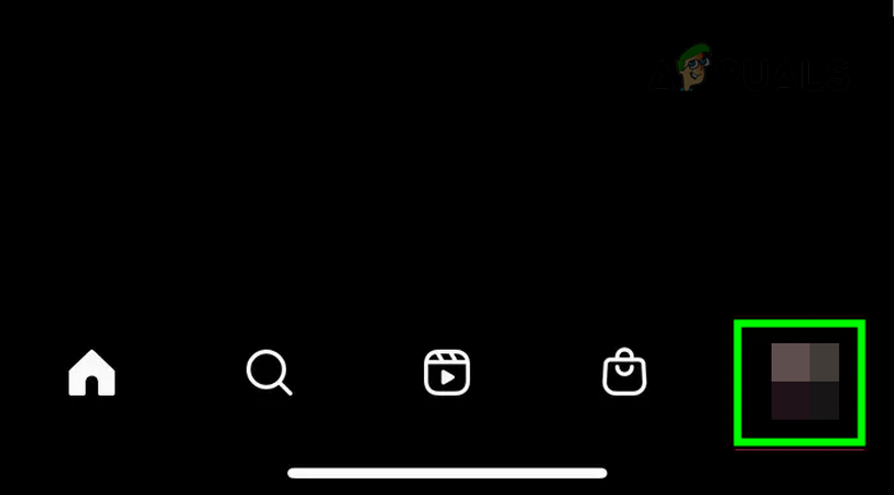 Head to the Instagram's Profile Tab
