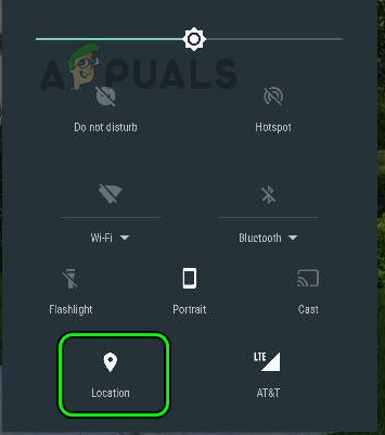 Disable Location in the Android Phone's Quick Settings