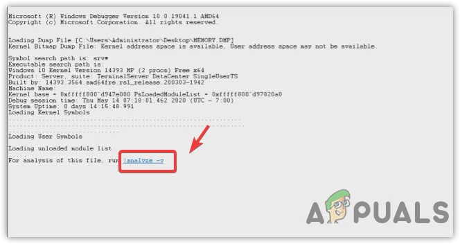 Analyzing Memory Dump file using a software