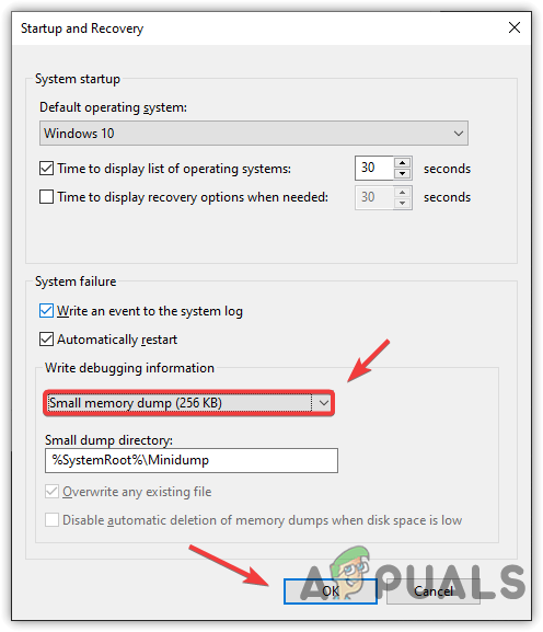 Configuring Minidump file