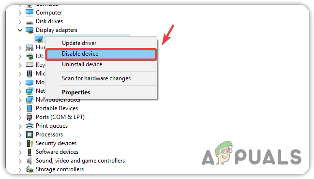 Disabling Integrated Graphics driver