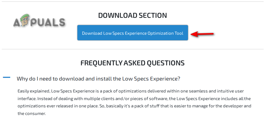 Downloading the Callisto Protocol Low Specs Experience