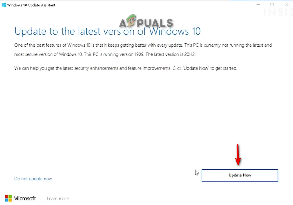 Installing Windows Update