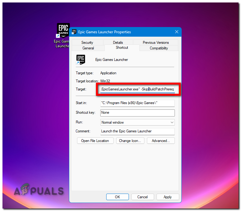 Skip Prerequisites Check in Epic Games Launcher