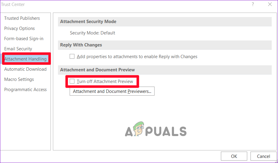 can’t open attachments in Microsoft outlook