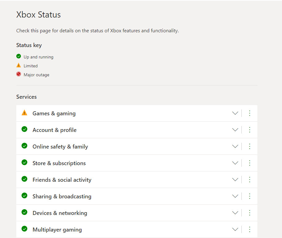 Checking the status of severs