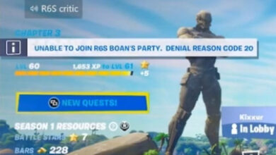 Denial Reason Code 20 (Unable to Join Party)