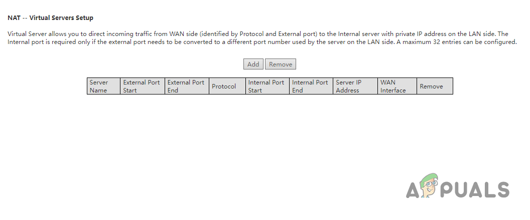 Adding New NAT Setting