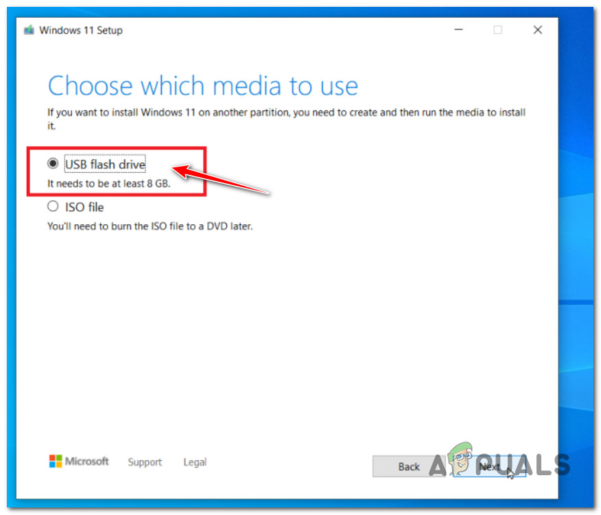 Selecting the USB Driver