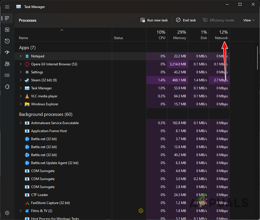 Listing Apps by Network Usage