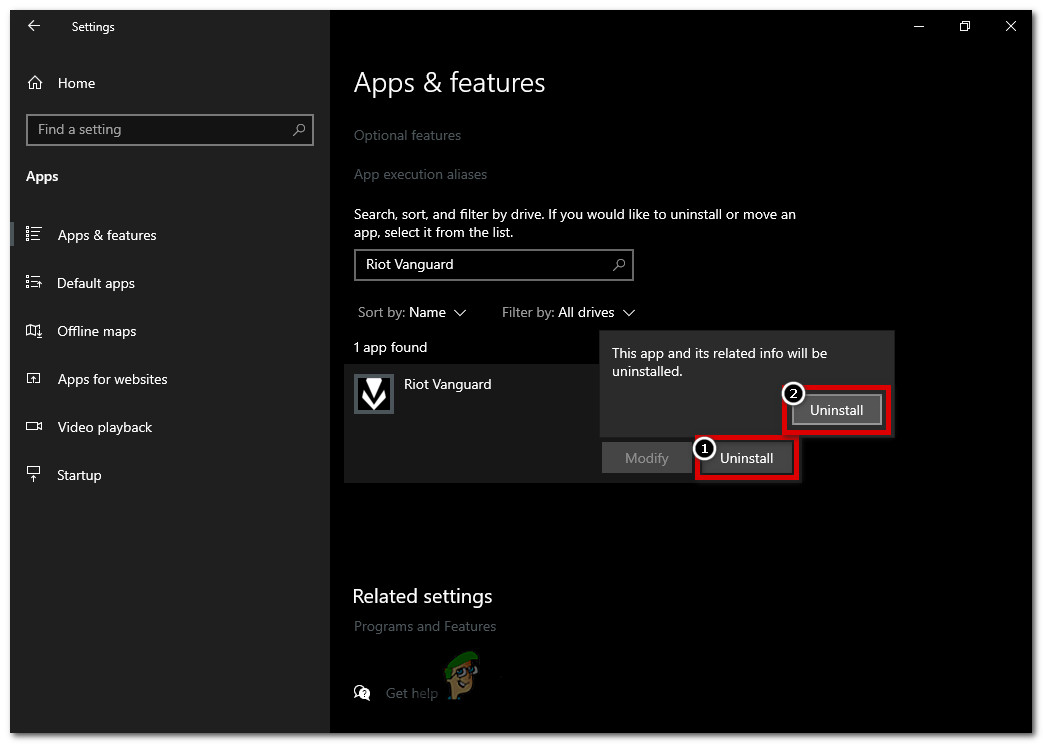 press the "Uninstall" button to the bottom right of the tab