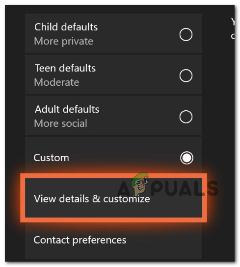 View details and customize