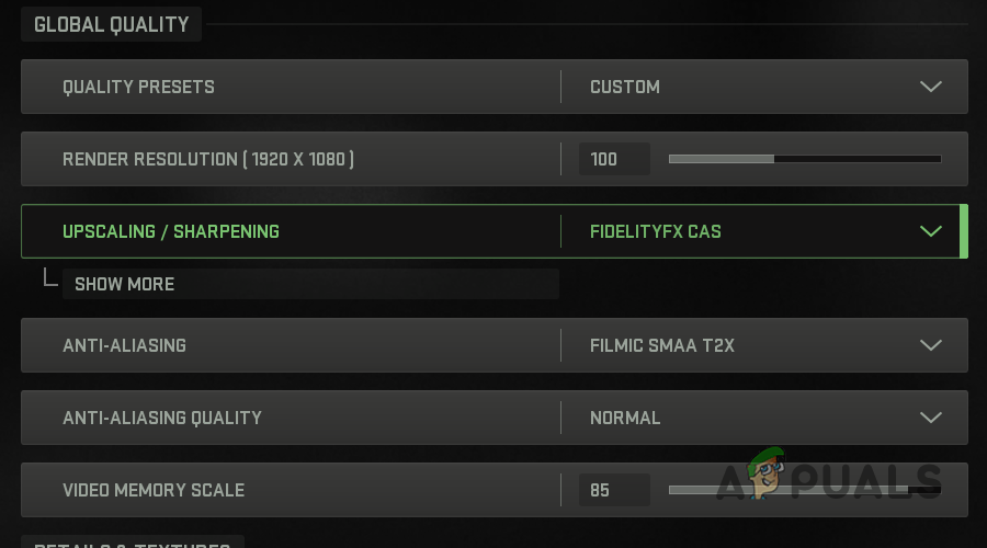 Changing Upscaling/Sharpening Algorithm