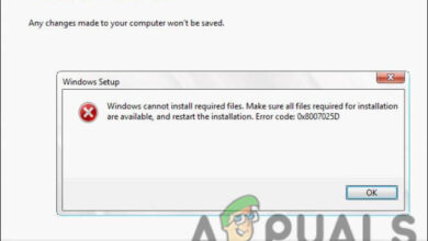Windows Install Error Code 0x8007025D