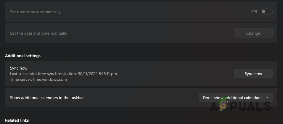 Syncing Windows Time and Date