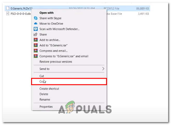 Creating a backup of Dx12 files of NFS just in case