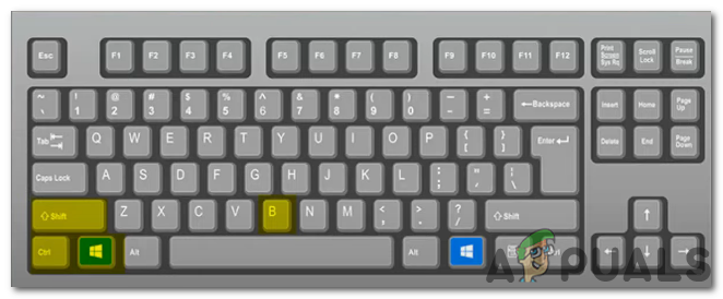 using the keyboard keys “Win+Ctrl+Shift+B” to reset your graphics drivers